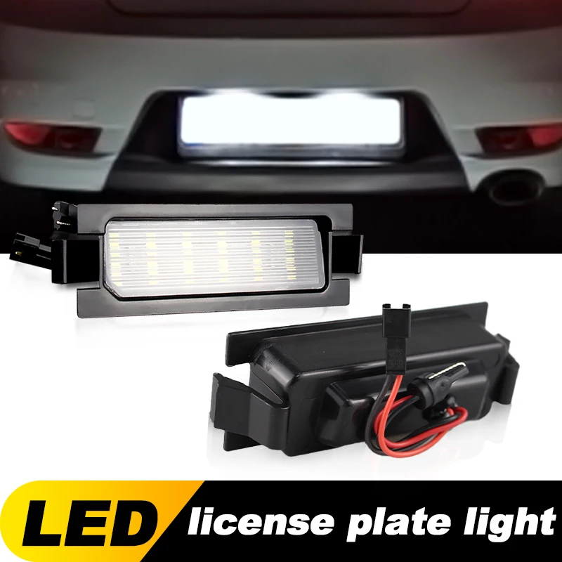 2szt LED Oświetlenie tablicy rejestracyjnej Bezbłędna lampa tablicy rejestracyjnej do Hyundai i30 CW (GD) Accent Elantra GT Hatchback OEM # 925011