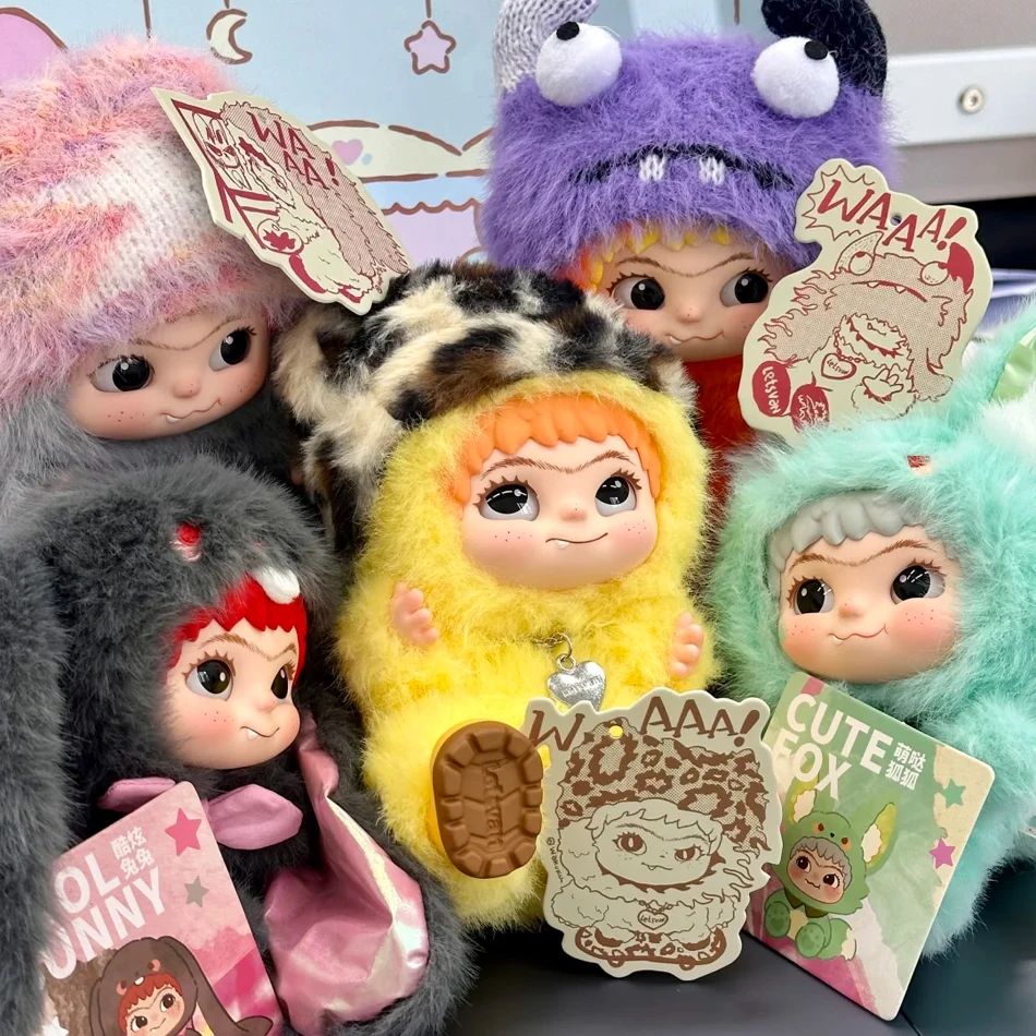

Wakuku Fuzzy Trendy Fun Party Blind Box Cute Wakuku Action Figure Mystery Box Cute Doll Bag Pendant Doll Surprise Bag Gift Toys