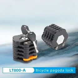 Password Bike Bicycle Lock Foldable Hamburg-Lock With 2 Keys Bike Chain Lock Alloy Anti-Theft Bicycle Folding Lock Mount Bracket