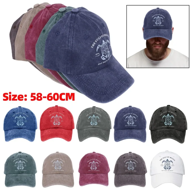

Retro Washed Cotton Letter Embroidery Baseball Caps Spring Summer Men Women Adjustable Casual Hat Hip Hop Streetwear Sun Hats