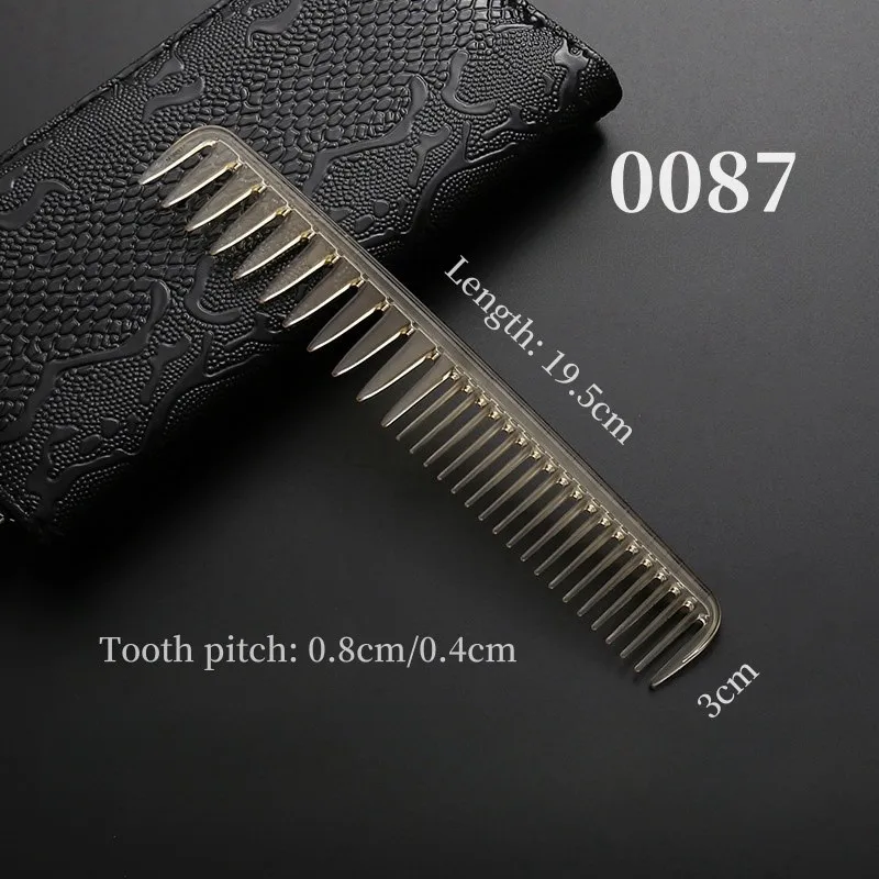 Men's Hair Cutting Comb Barber's Exclusive Transparent Hair Cutting Comb Women's Hair Comb Barber Shop Professional Accessories