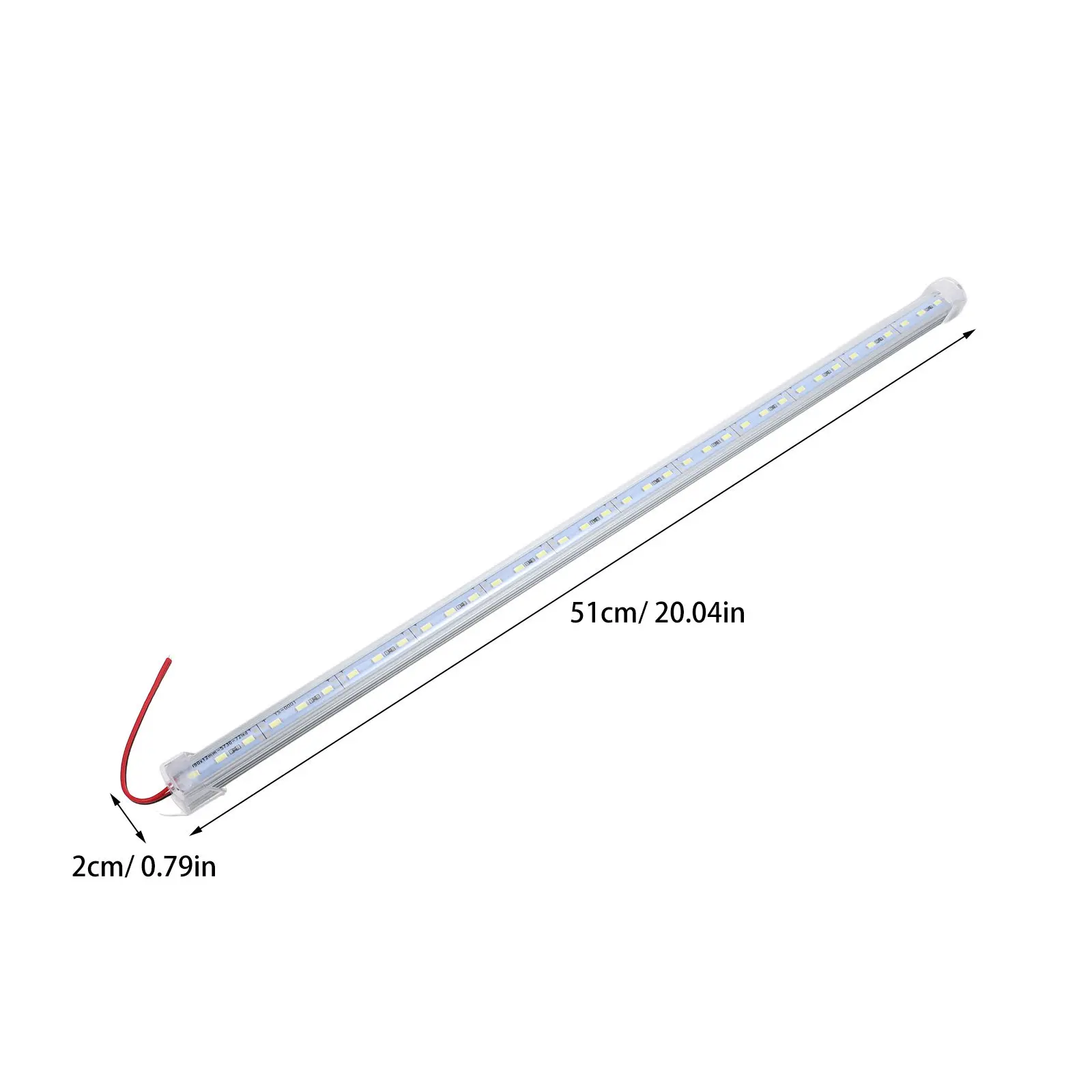 2pcs LED Lights 50cm White 36SMD IP65 DC12V Rigid Led Aluminium Rigid LED Aluminium Led Strip Strip for HomeDecoration