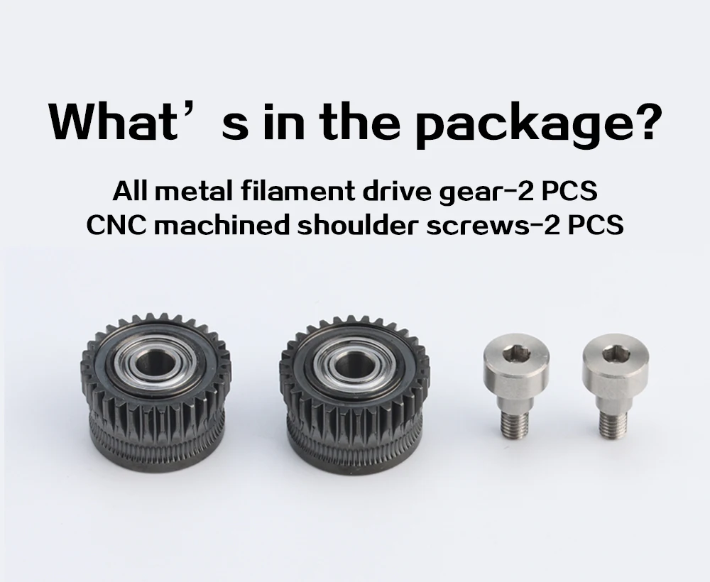 Trianglelab ® DLC K1 Gear K1C Extruder K1max DLC Gear Vollmetall-Integriertes Getriebe mit DLC-Beschichtung für K1 K1 Max K1C Extruder 3D-Drucker – Detail 8
