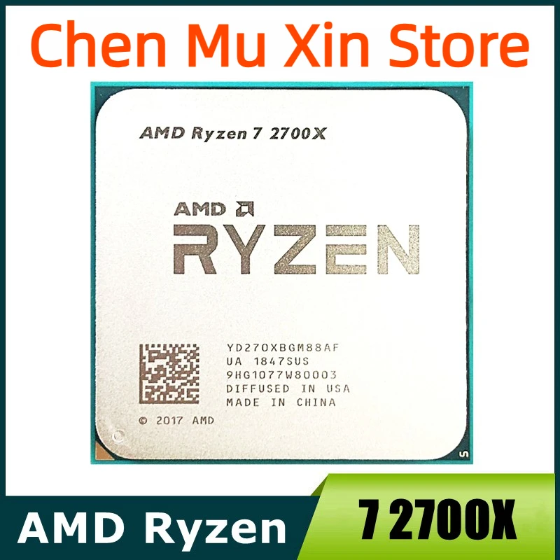 

AMD Ryzen 7 2700X R7 2700X 3.7 GHz Eight-Core Sixteen-Thread 16M 105W CPU Processor Socket AM4