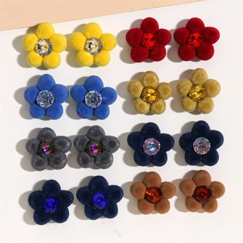 

Зимний стиль, 40 шт./лот, 20*21 мм, флокирующийся эффект, мультяшные цветы, смоляные бусины-кабошоны, ювелирные изделия «сделай сам», аксессуары для волос, одежда