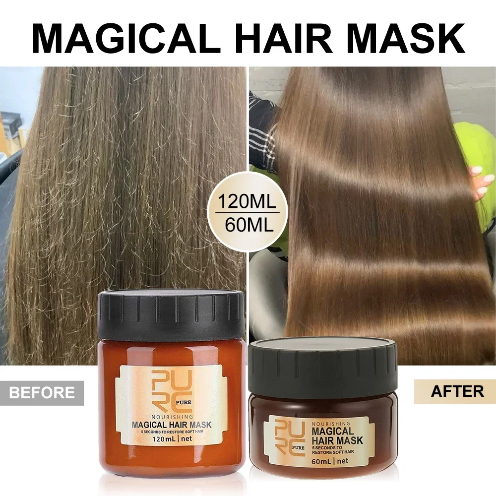 

PURC 5 Seconds Magic Hair Mask Argan Oil Repair Damaged Frizz Hair Masks Nourishing Smoothing Scalp Treatment Hair Care