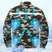 Summer Air-conditioned Clothing New Camouflage High-temperature -9℃ Heat Dissipation Outdoor Fishing Fan jacket Men Cooling Vest