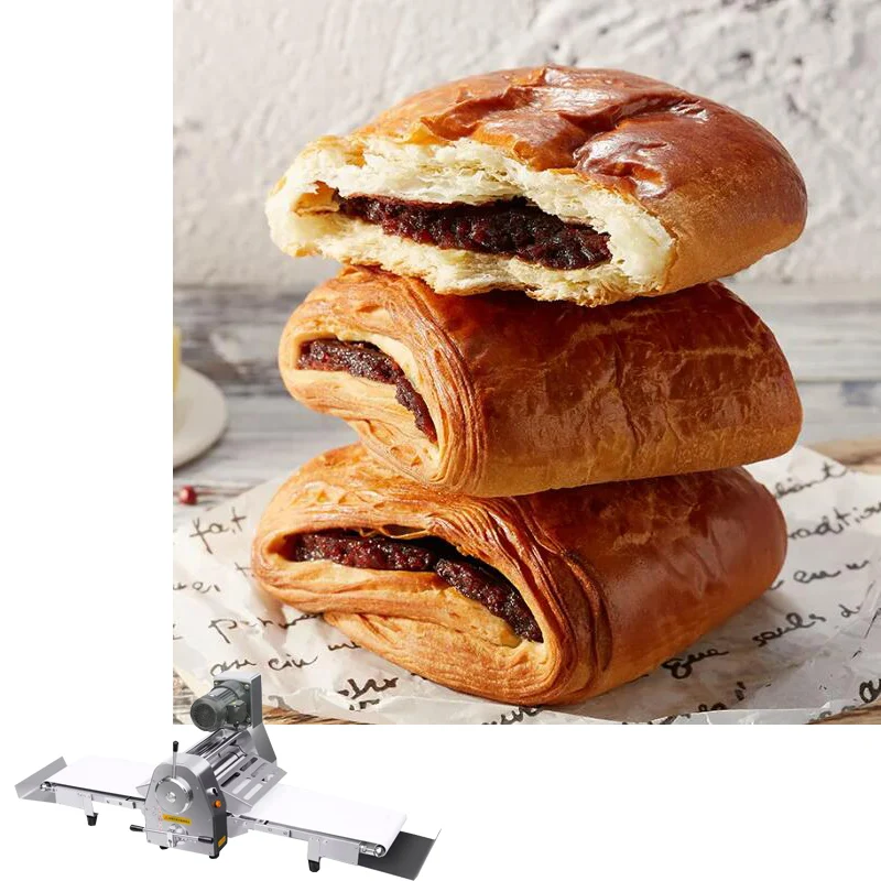 

Best Seller Small Electric Pastry Pizza Table Top Croissant Machine Dough Sheeter