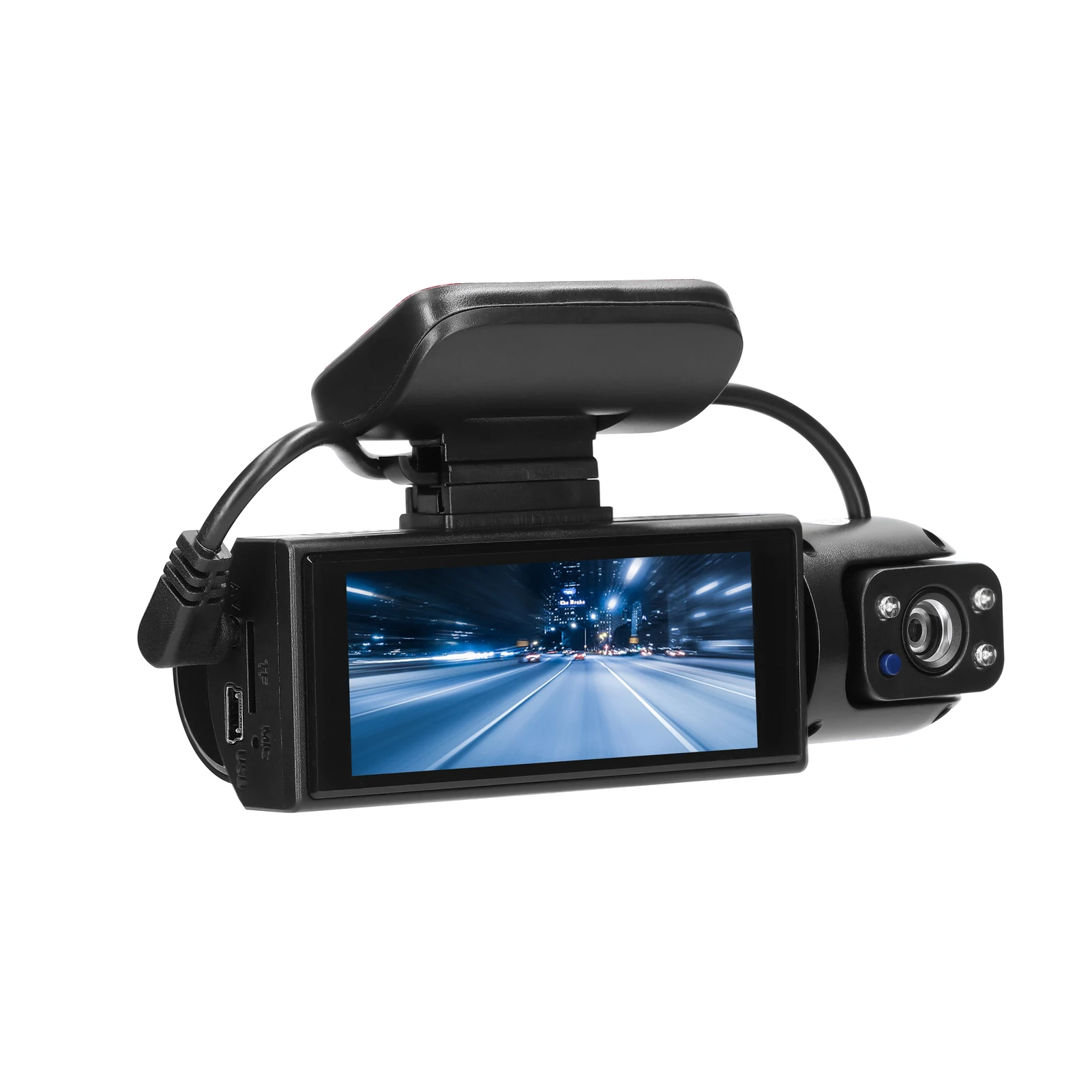 

Dual Lens Car Video Recorder Multi-language Auto Dash Cam Night Viewing Motion Detection DVR 170 Degree Wide Angle Car Camcorder