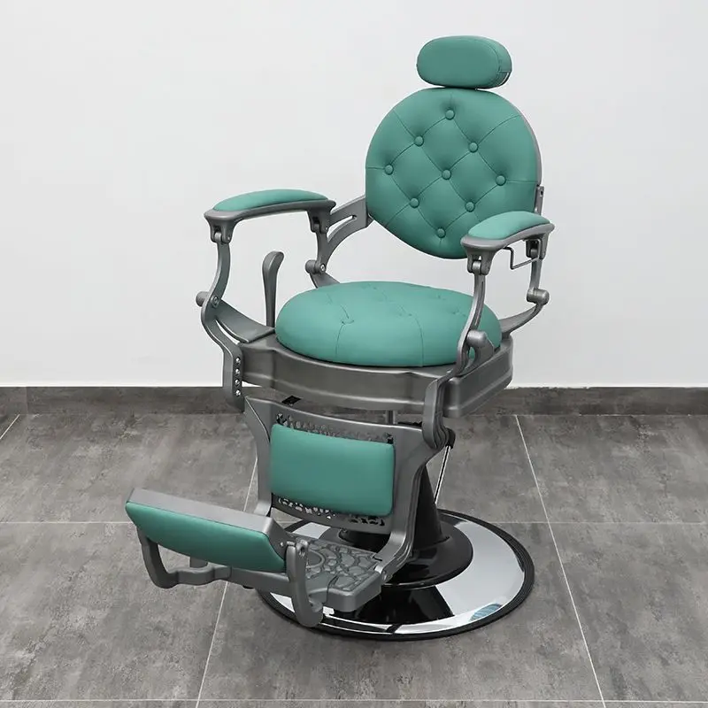 Luxury Belmont Classic Vintage Styling Chair Green Hair Salon Barber Chairs For Sale