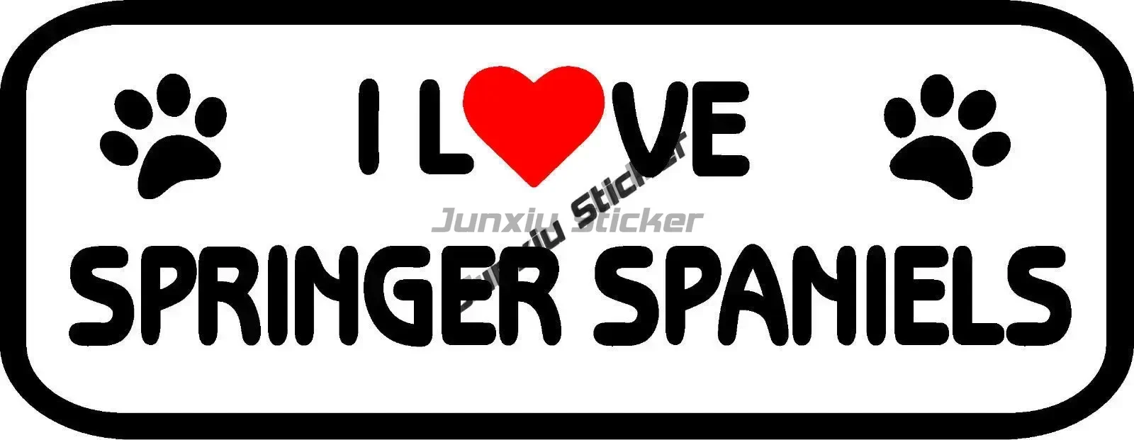 Smiling English Springer Spaniel Dog Sticker Anti Scratch Exterior Waterproof Decal Accessories Stickers Pickup Camper Bumper
