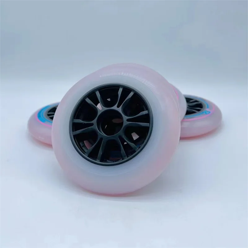 Professional Speed Wheels for Kids Field Track Race Dual Core 64A 85A Indoor Track Racing Rodas 90mm 100mm 110mm 2-Layers PU