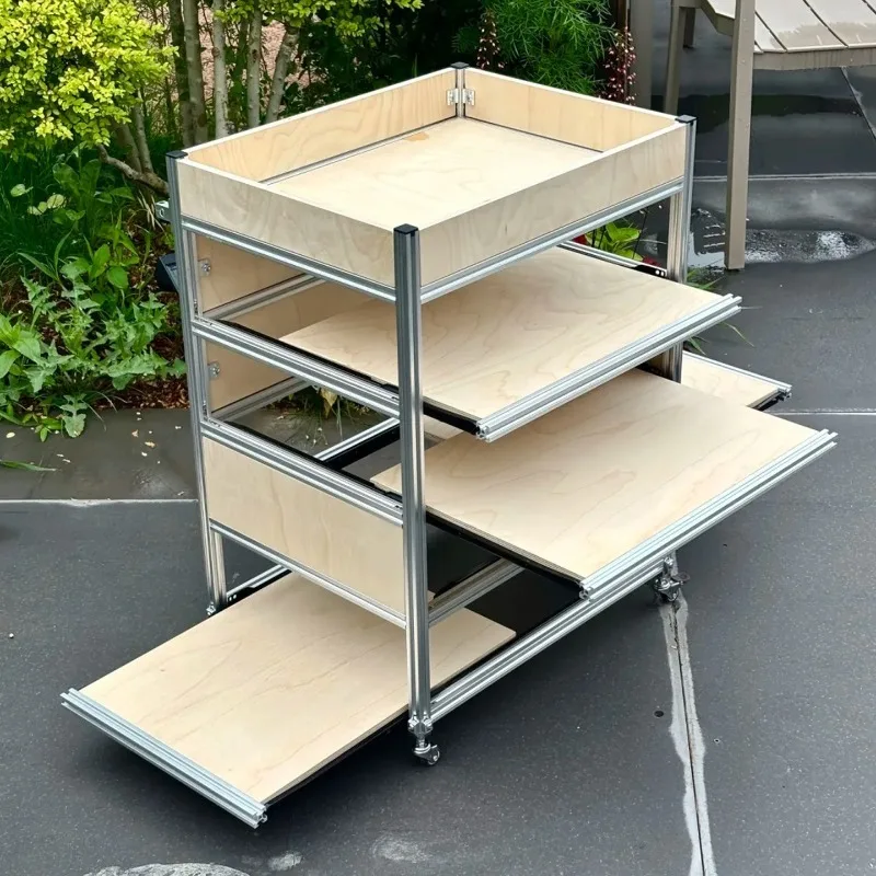 trolley Snack trolley Store decoration trolley is a movable multi-layer storage