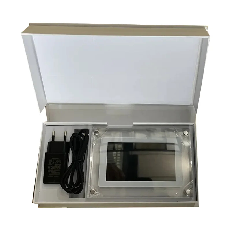 2024 New Full Hd Lcd Nft Acrylic Video Frames Mini Lcd Digital Photo Frame for Storing Display Photos