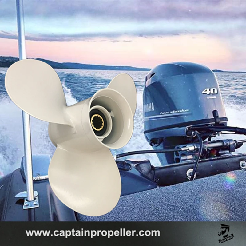 

Captain Propeller Boat 11 3/8x12-G Fit Yamaha Outboard Engine 40HP 48HP 55HP 50HP F60 13 Tooth Splines RH 663-45952-02-EL