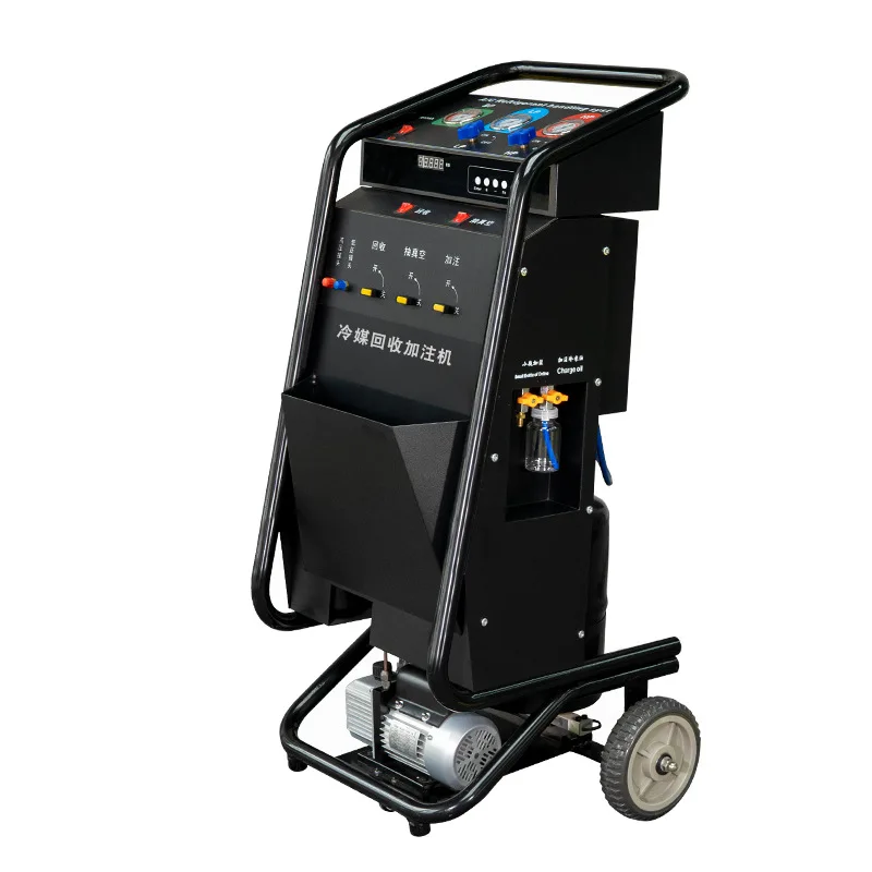 Automotive air conditioner refrigerant recovery and filling equipment Pipeline non-dismantling cycle