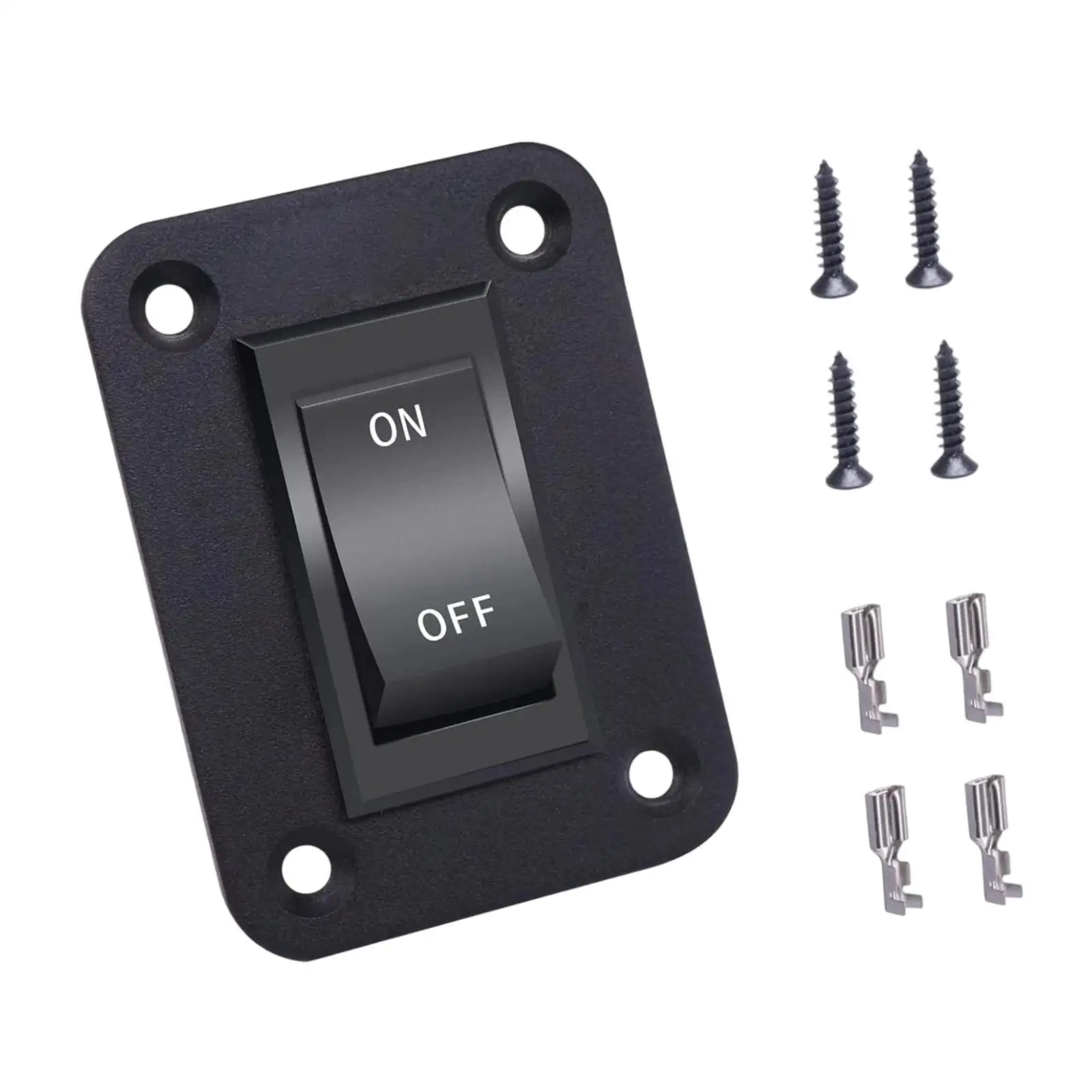 12V 20A Switch Panel Plastic DPDT Insulated Snap in Toggle Light Switch for Boat RV Bus Trailer