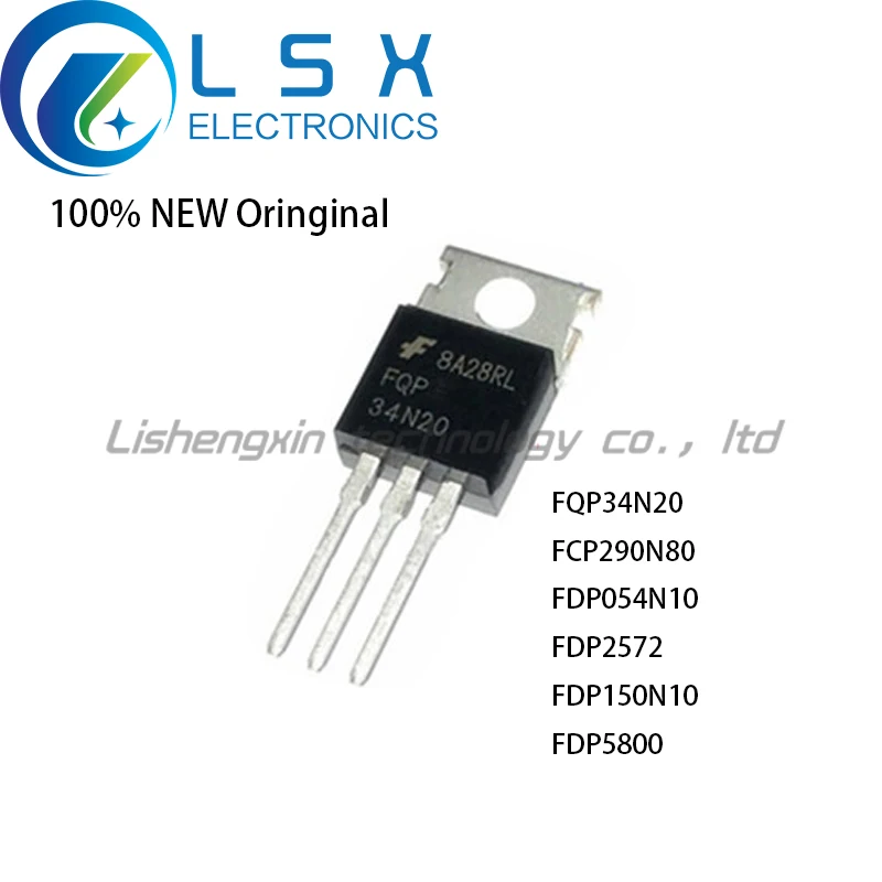 New/10pcs FQP34N20 FCP290N80 FDP054N10 FDP2572 FDP150N10 FDP5800 TO220 Original On stock