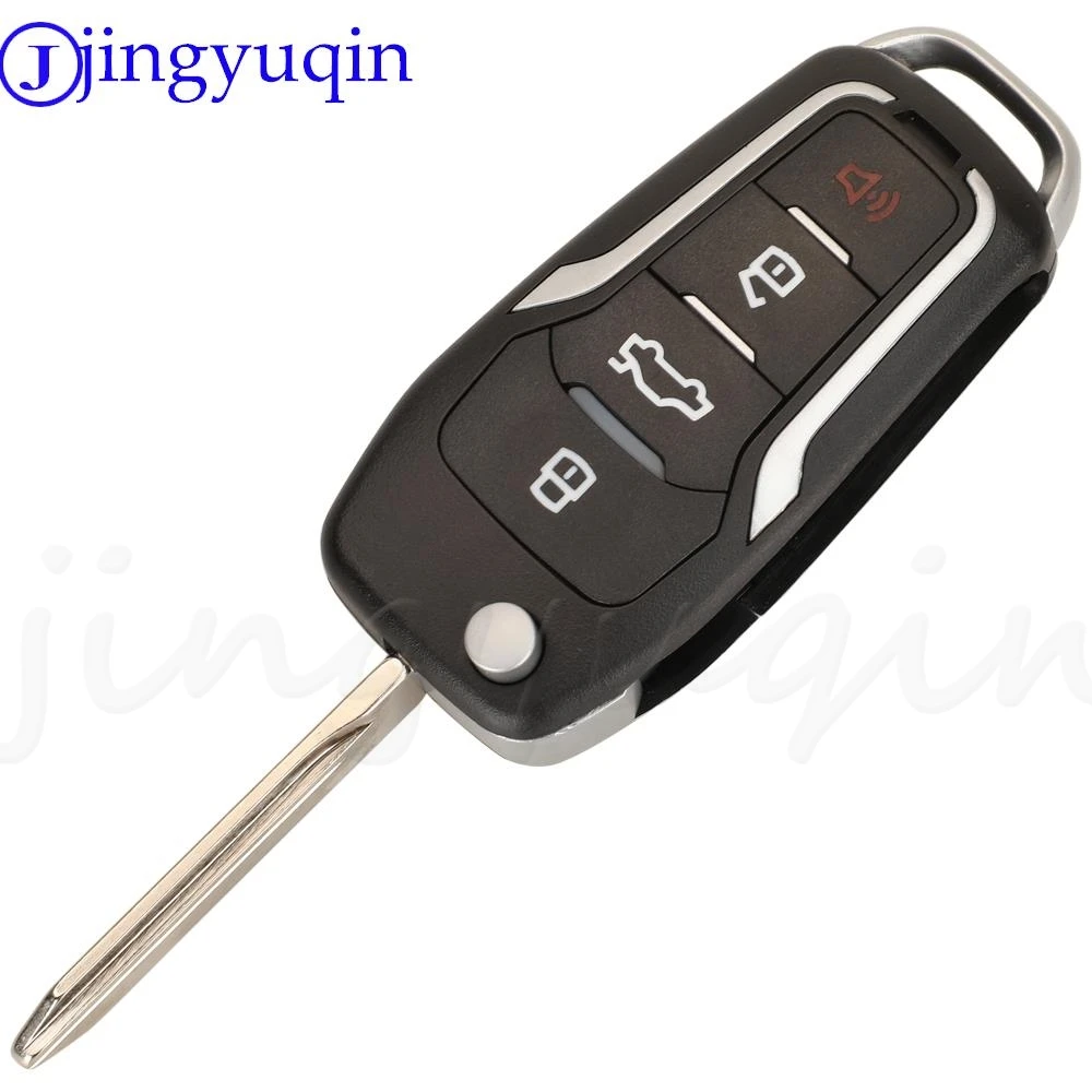 jingyuqin Upgraded Flip Remote Key For Ford Escape Focus C-Max Transit F250 F350 F450 Fob 315MHz 4D63 OUCD6000022 HU101/FO38