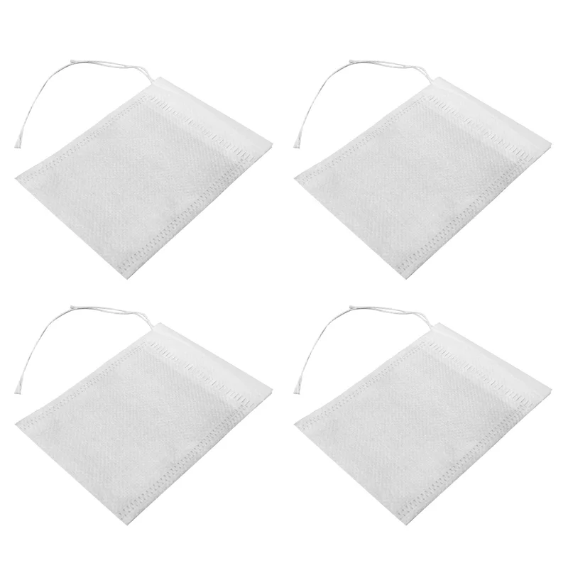 

AB35-800 Pcs Disposable Tea Filter Bags Empty Cotton Drawstring Seal Filter Tea Bags For Loose Leaf Teal(3.54 X 2.75 Inch)