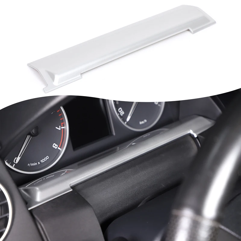 1Pcs ABS silver For Land Rover Discovery 4 LR4 2010-2016 car dashboard lower panel decorative sticker car interior accessories