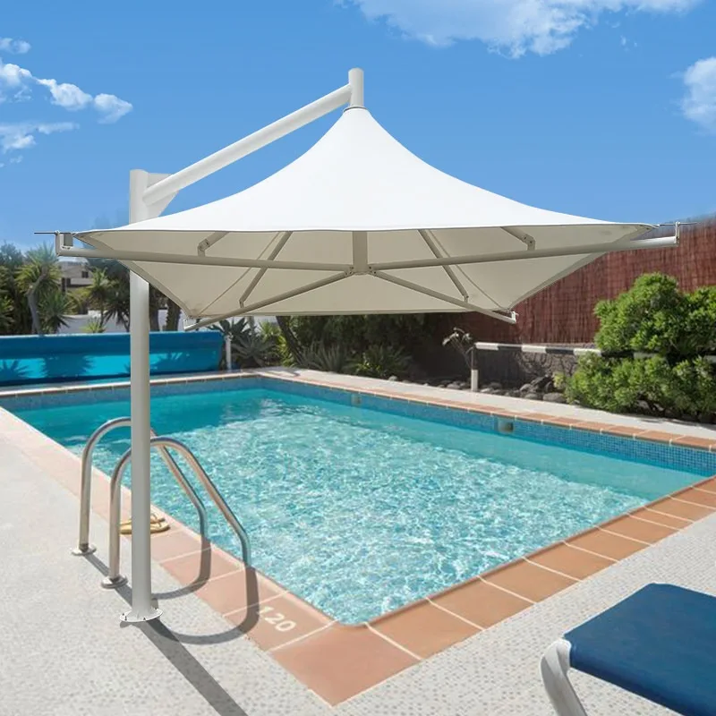 Pull Film Umbrella Film Structure Landscape Park Square Shade Anti-wind Umbrella Parking Outdoor Canopy Gazebo Tent