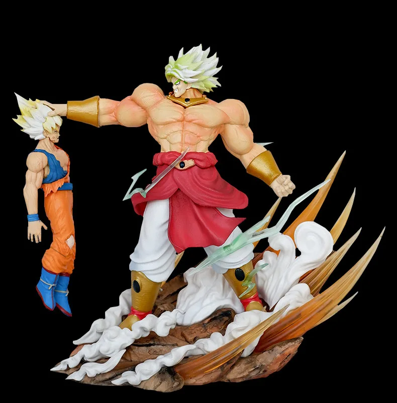 20cm Anime Dragon Ball Figure Super Saiyan Broli Vs Goku Anime Figures Model Doll Collection Desk Decoration Statue Toys Gifts