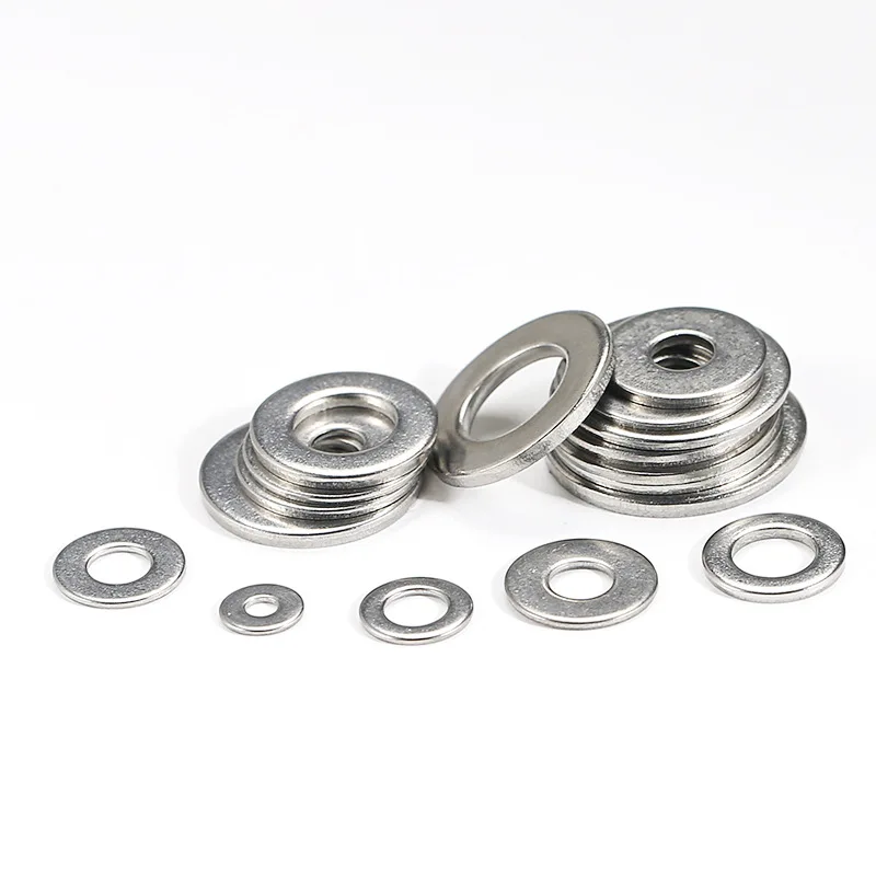 M1.6/ M2/ M2.5/ M3/ M4/ M5/ M6/ M8-M22 Large Flat Washer 304 Stainless Steel Big Metal Gasket Meson Plain Washers Din9021