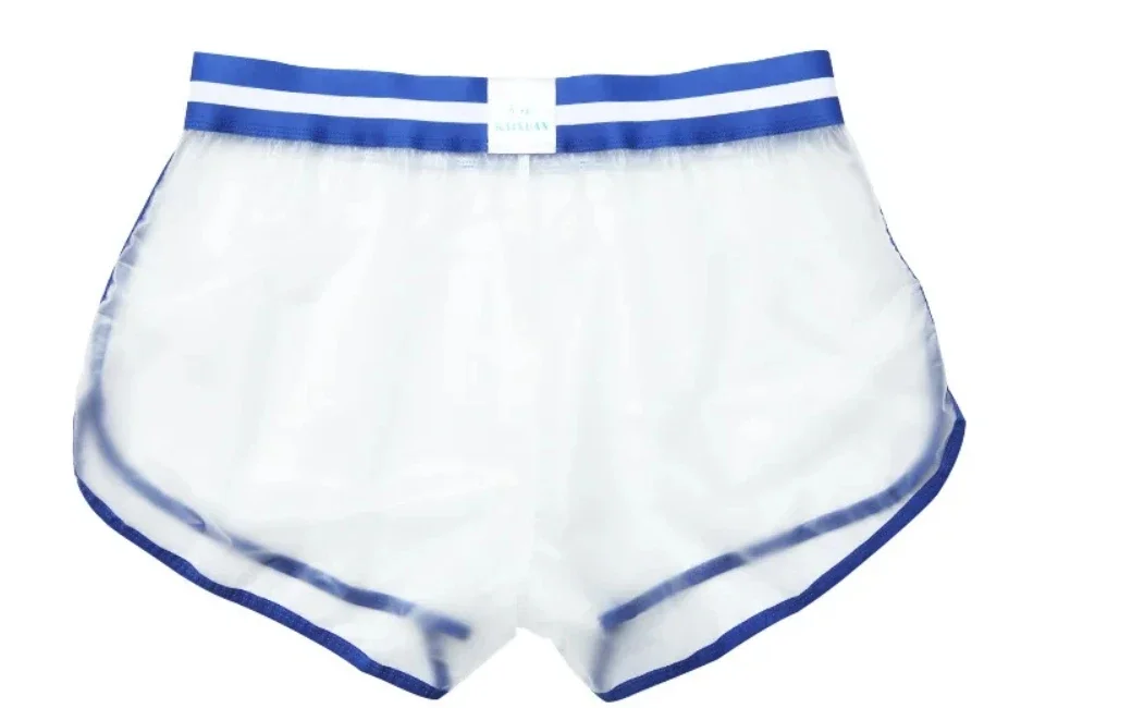 Men's Holiday Beach Board Shorts PVC Transparent Waterproof Masculina Homme Boxershorts Summer Seaside Sexy Waterproof Beachwear