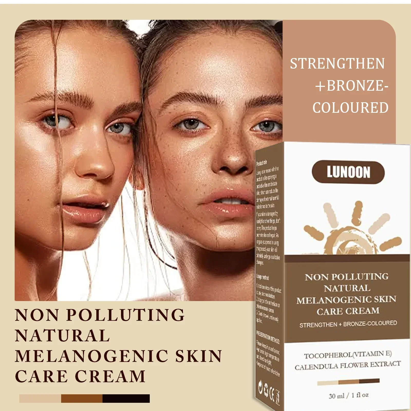 لوشن تسمير البشرة الذاتي الطبيعي يعزز البشرة برونز الميلانين للوجه والجسم يمنع حروق الشمس كريم تسمير البشرة بدون أشعة الشمس