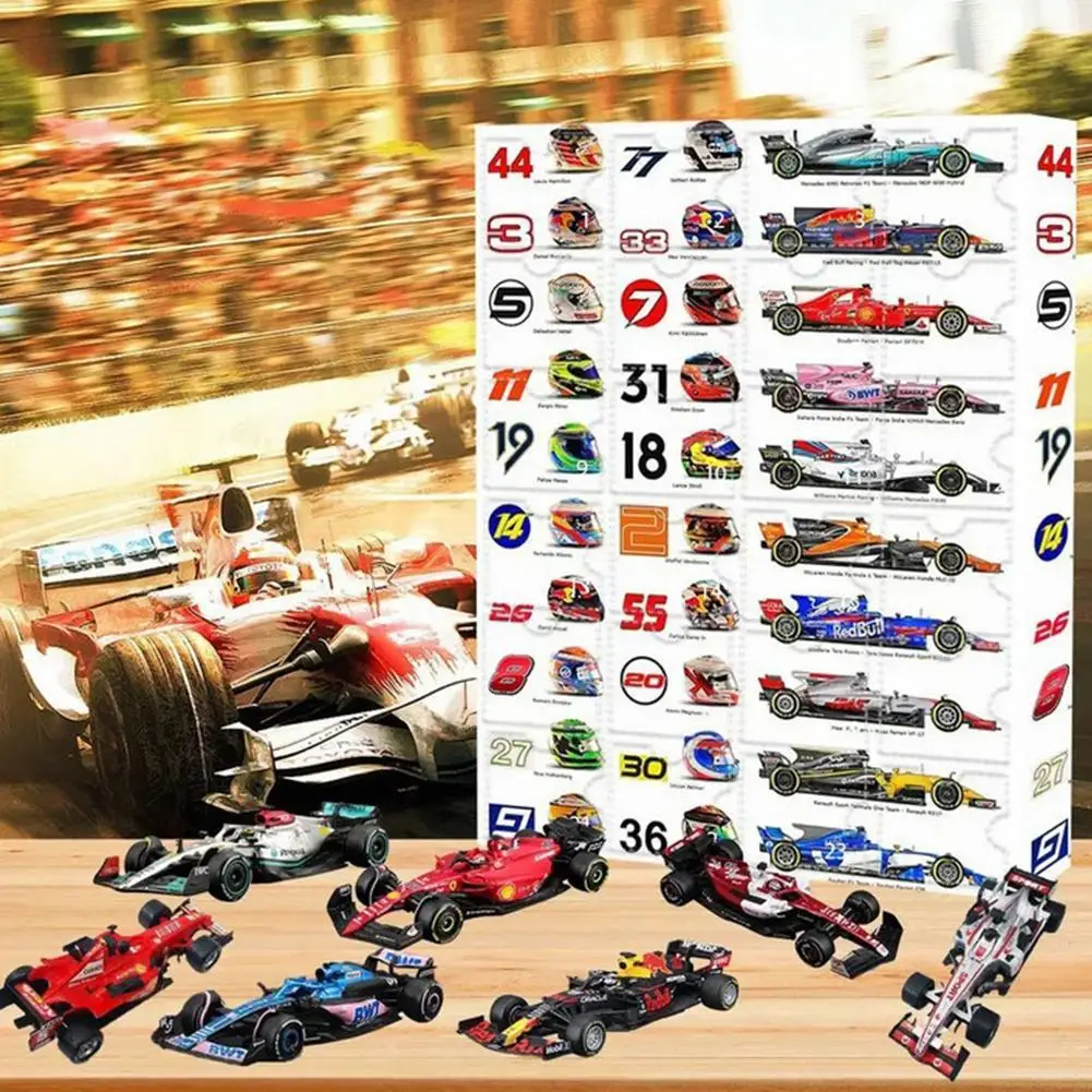 El más nuevo calendario de Adviento F1 2024 Calendario de Adviento para hombres/niños Calendario de Adviento de coche 2024 Calendario de Adviento de Fórmula 1 2024 Regalo de Navidad