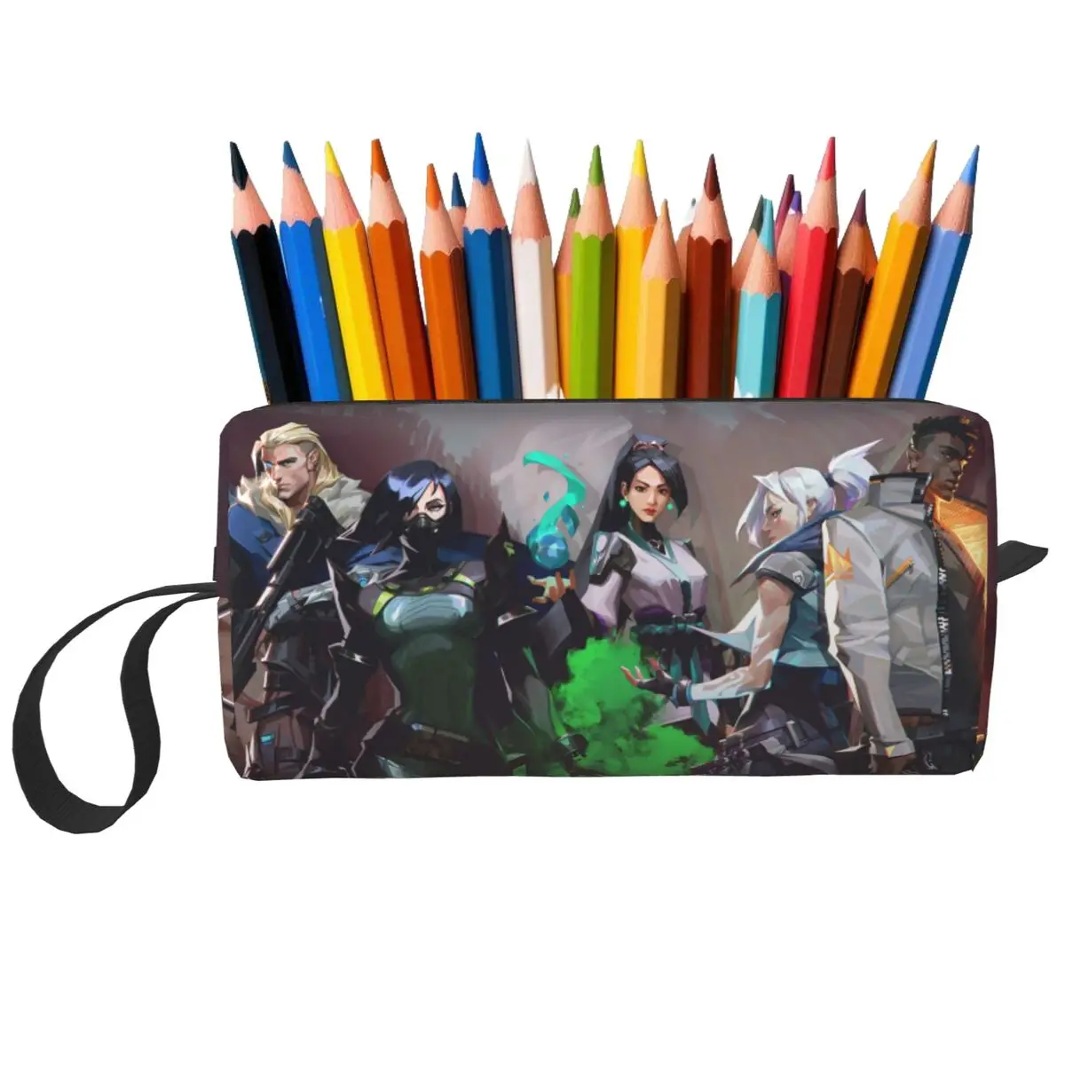 

Valorant стрельба игра компьютерный пенал для детей подарки коробка для ручек пенал канцелярские принадлежности дорожная женская косметичка