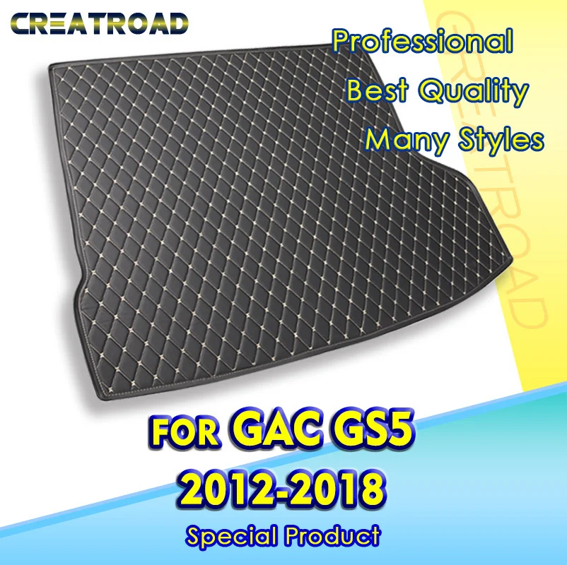 Car Trunk Mat For GAC Trumpchi GS5 2012 2013 2014 2015 2016 2017 2018 Custom Car Accessories Auto Interior Decoration