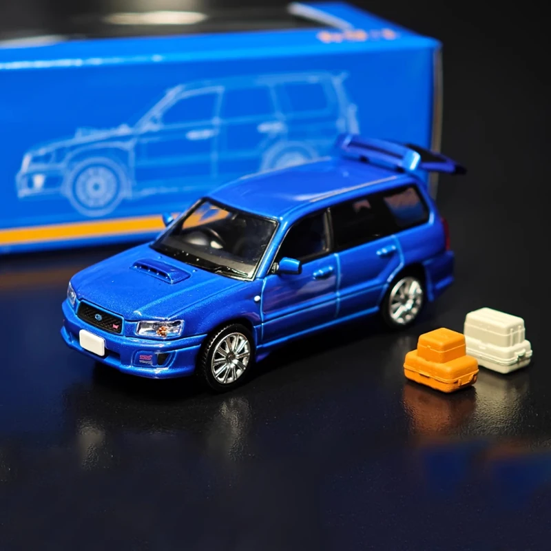 

Литой под давлением оригинальный масштаб 1:64 Forester SG9, модель из сплава, имитация украшения, коллекция сувениров для хобби, статический дисплей