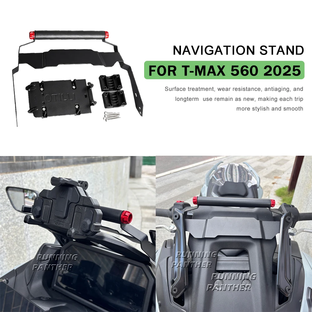 

Подставка для мотоцикла, держатель для мобильного телефона, навигационный кронштейн, поддержка 22 мм, аксессуары для YAMAHA TMAX T MAX 560 T-MAX 560 TMAX 560 2025