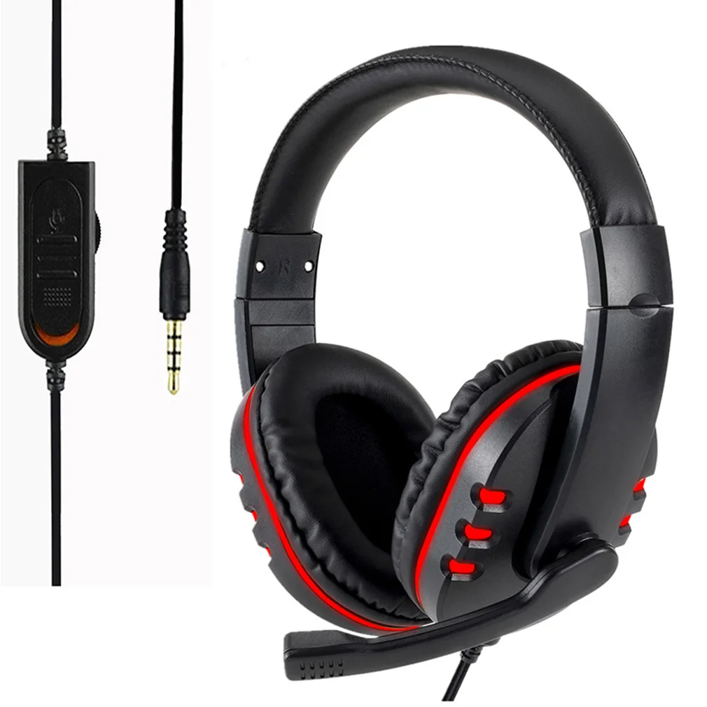 Hot 3.5MM Gaming Headphones Noise Canceling Earphone For Computer,Laptop With Microphone Volume Control Over Ear Game Headset