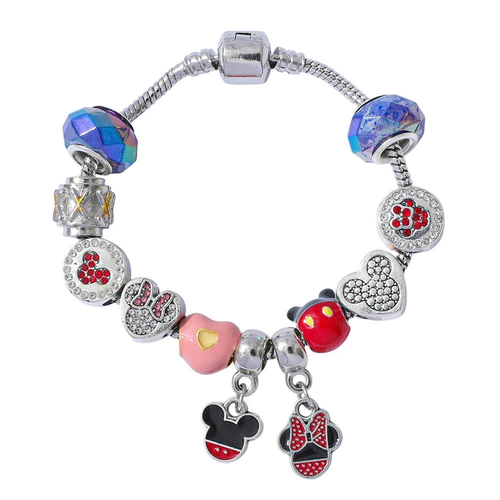 Personaggio dei cartoni animati Disney Topolino e Minnie Mouse Avvento Blind Box Charms Accessorio fai da te di moda per regali giocattolo per feste di compleanno