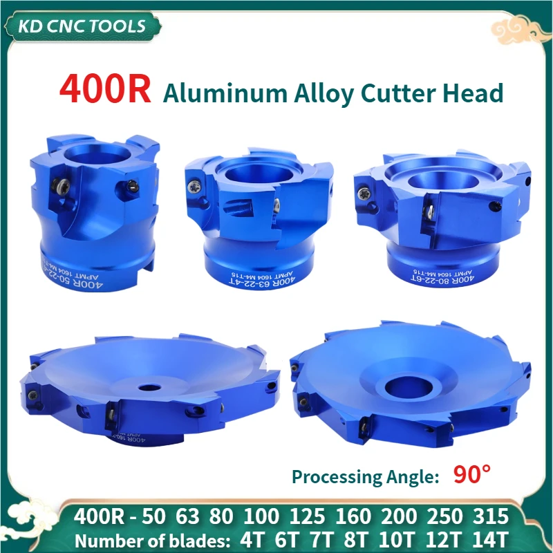 KD CNC BAP400R 400R Aluminum alloy milling cutter head inserted into APKT1604 Matching FMB FMB22 FMB27 tool holder bracket tool