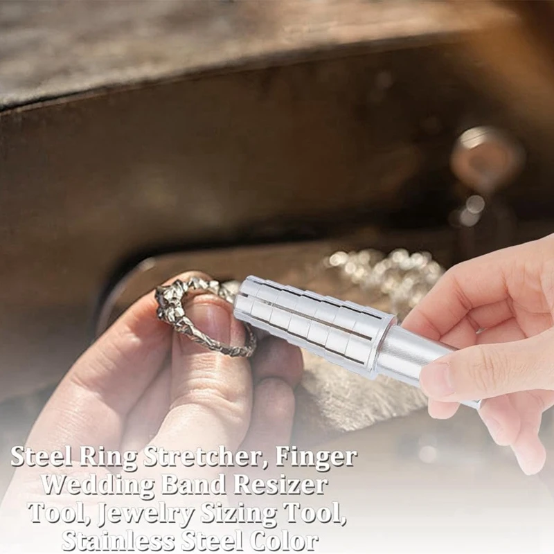 1 Set Expansion Ring Mandrel with Hexagonal Internal Wrench for Lathe Heavy Duty Ring Shaping Tool for Ring Turning 7-14-A51M