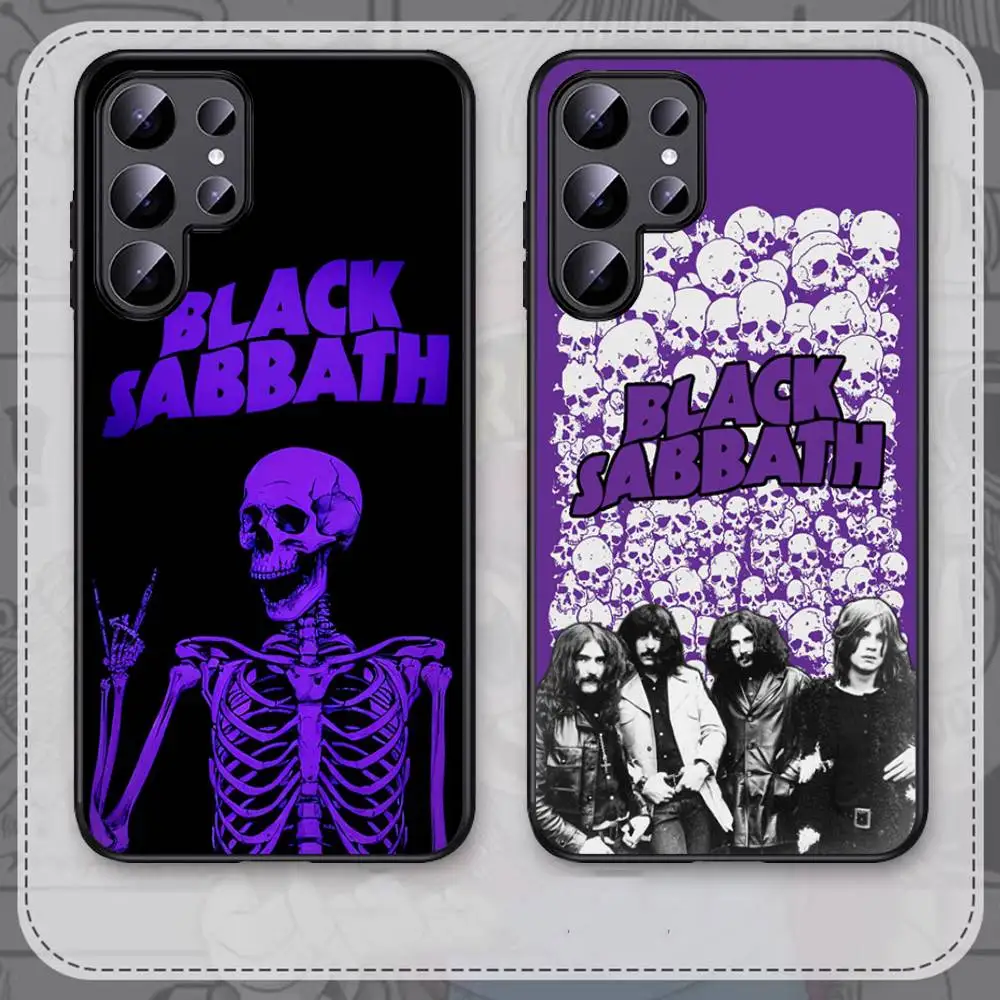 B-Black S-Sabbath Heavy Metal Band Phone Case For Samsung S 24 fe 25 Ultra plus 20 lite 21 30 22 23 24 22 Ultra 5G Fundas