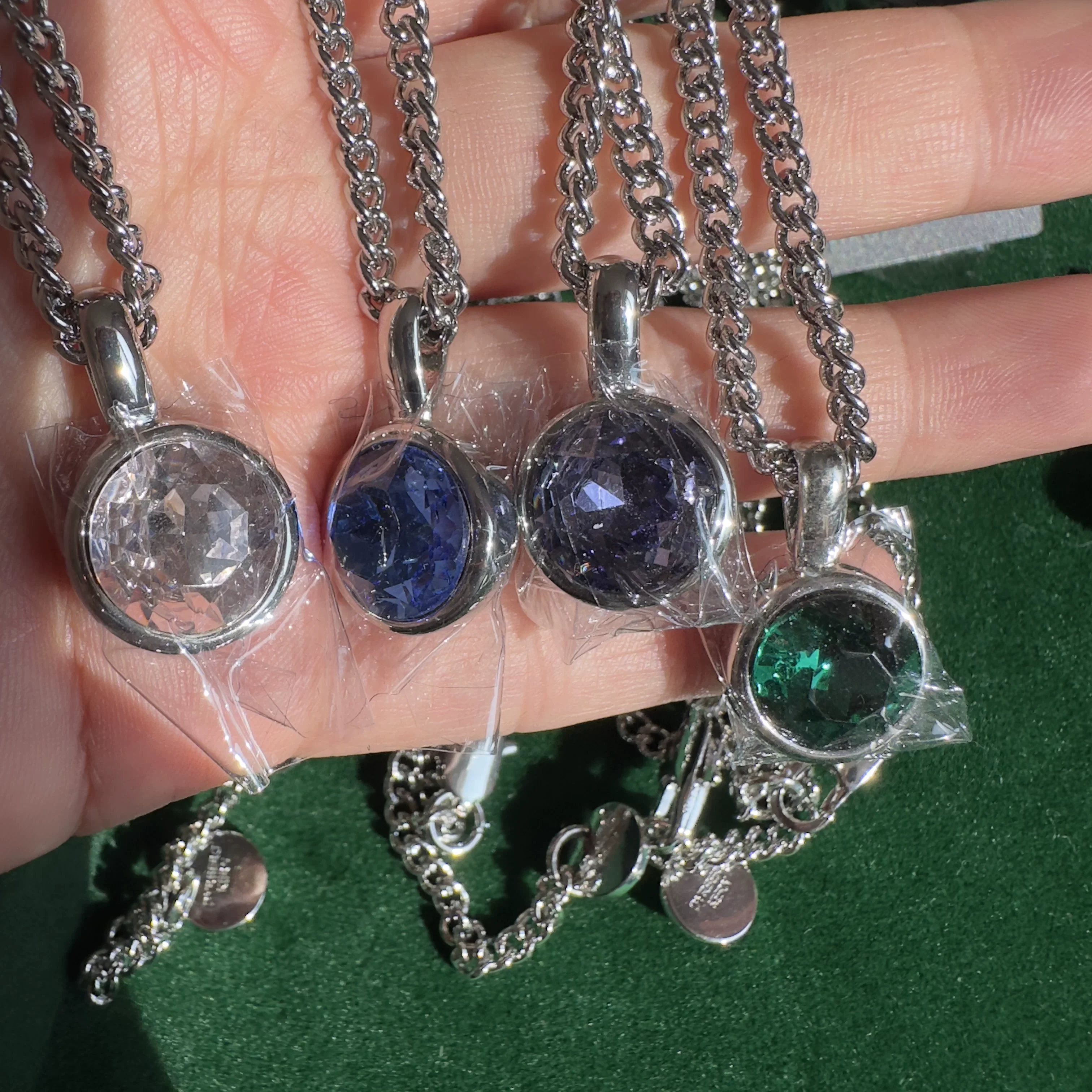 

HOT SELLING DYRBERG/KERN Austrian round crystal gemstone thick necklace women's clavicle chain Crystal Neckla IN STOCK