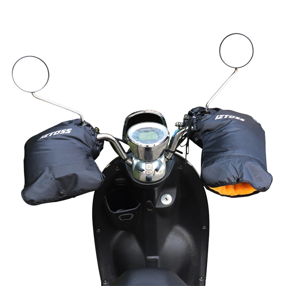 

Motorcycle Scooter Warm Handlebar Muff Rainproof Grip Handle Bar Muff Winter Motorcycle Gloves for Motorbike Cycling Riding