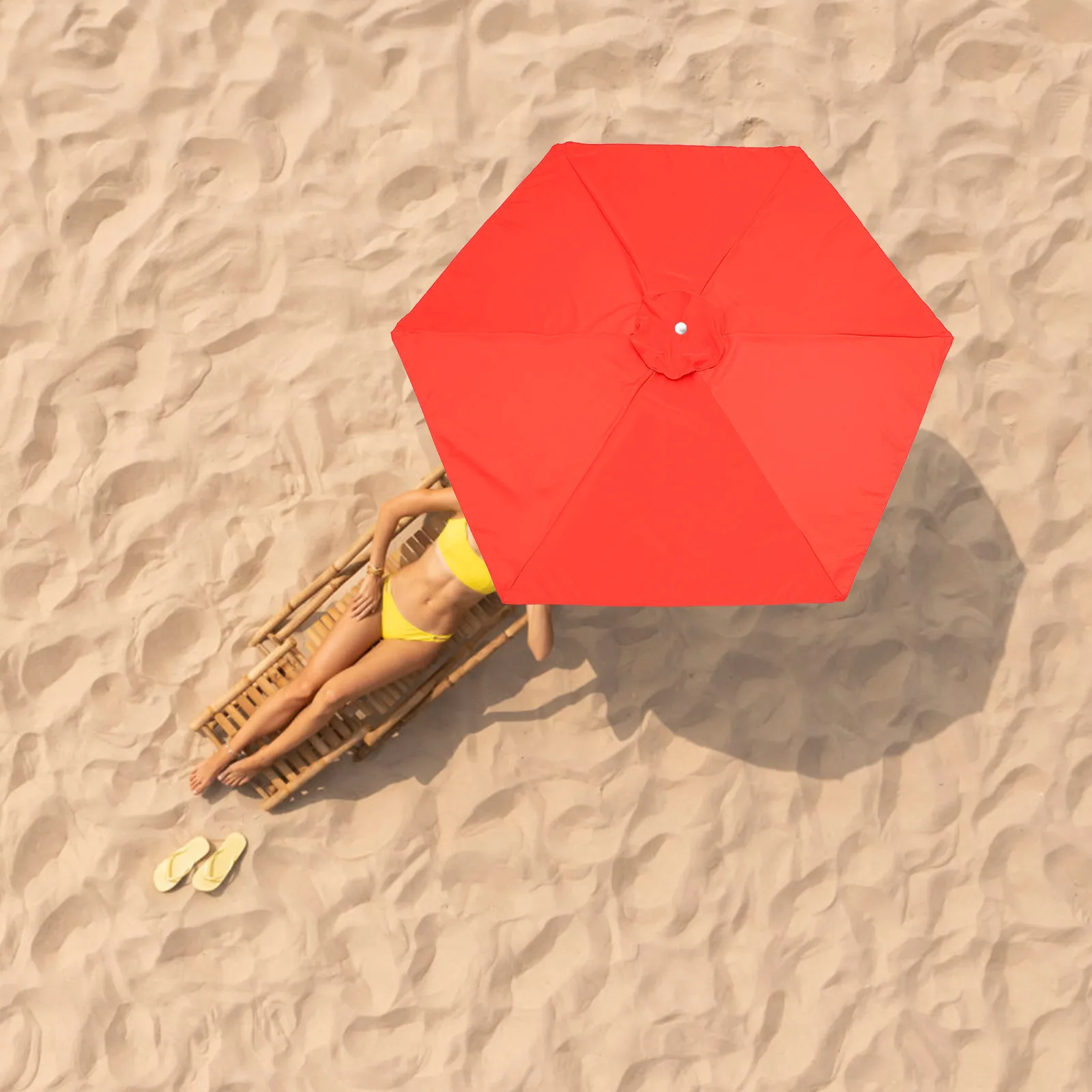 

Outdoor Umbrella Canopy Replacement Sun Resistant Rainproof Patio Canopy Replacement Durable Garden Umbrella Fabric