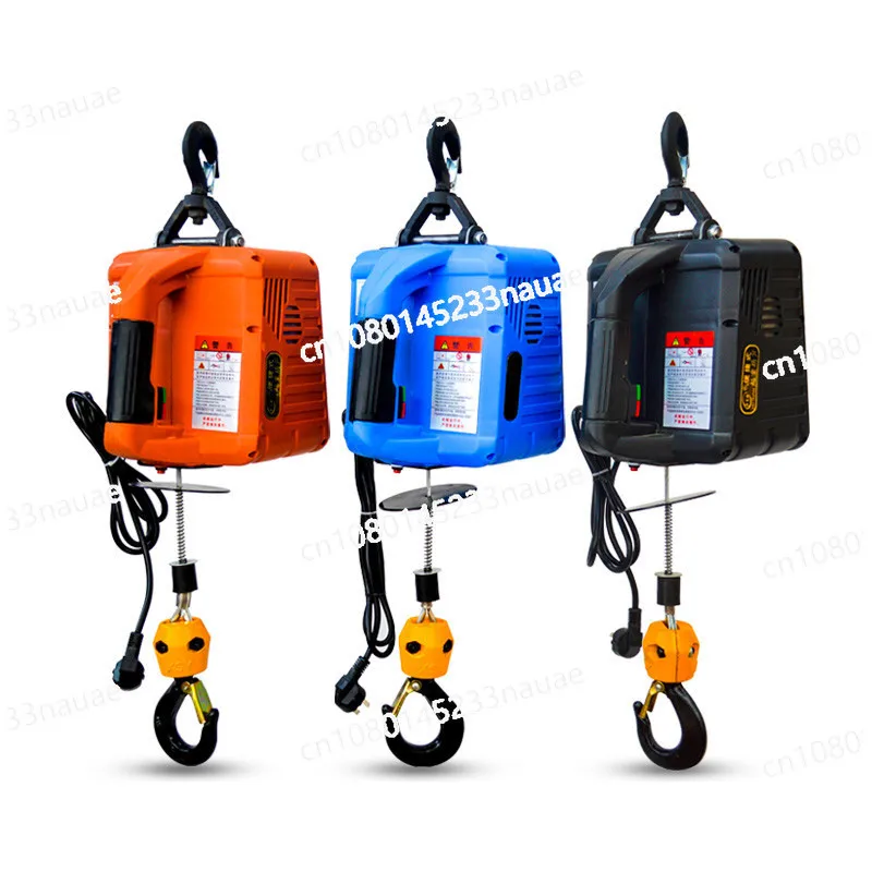 

RU 220V Portable Electric Winch 500KGX7.6M 200x19M with wireless remote controller winch traction block Electric hoist windlass