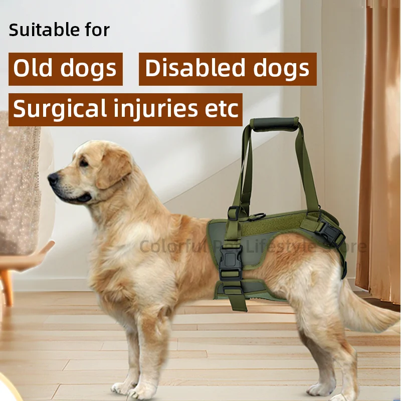 

Pet Leg Straps Walking Bracket Pet Dog Lift Harness Rear Leg Support Belt Mesh Lifting Assist for Disabled Injury Elder Dogs