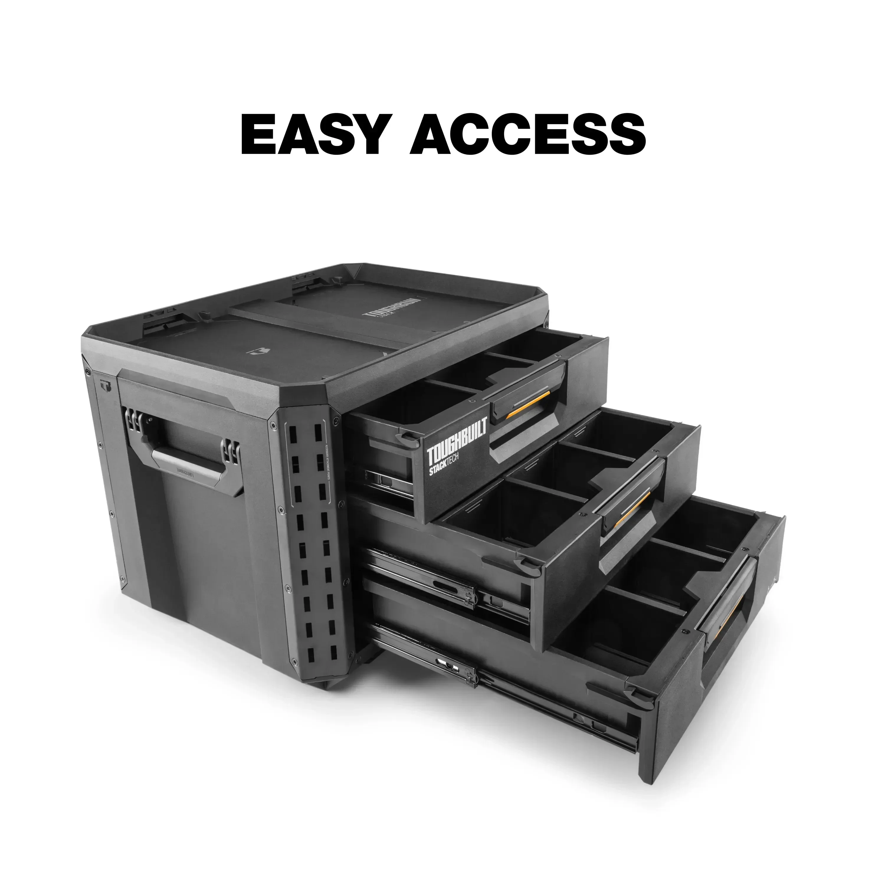 TB-B1-D-70-3 TOUGHBUILT  STACKTECH Drawer Black Tool Box Industrial Punk Box Organizer Parts Box Power Tool Accessories