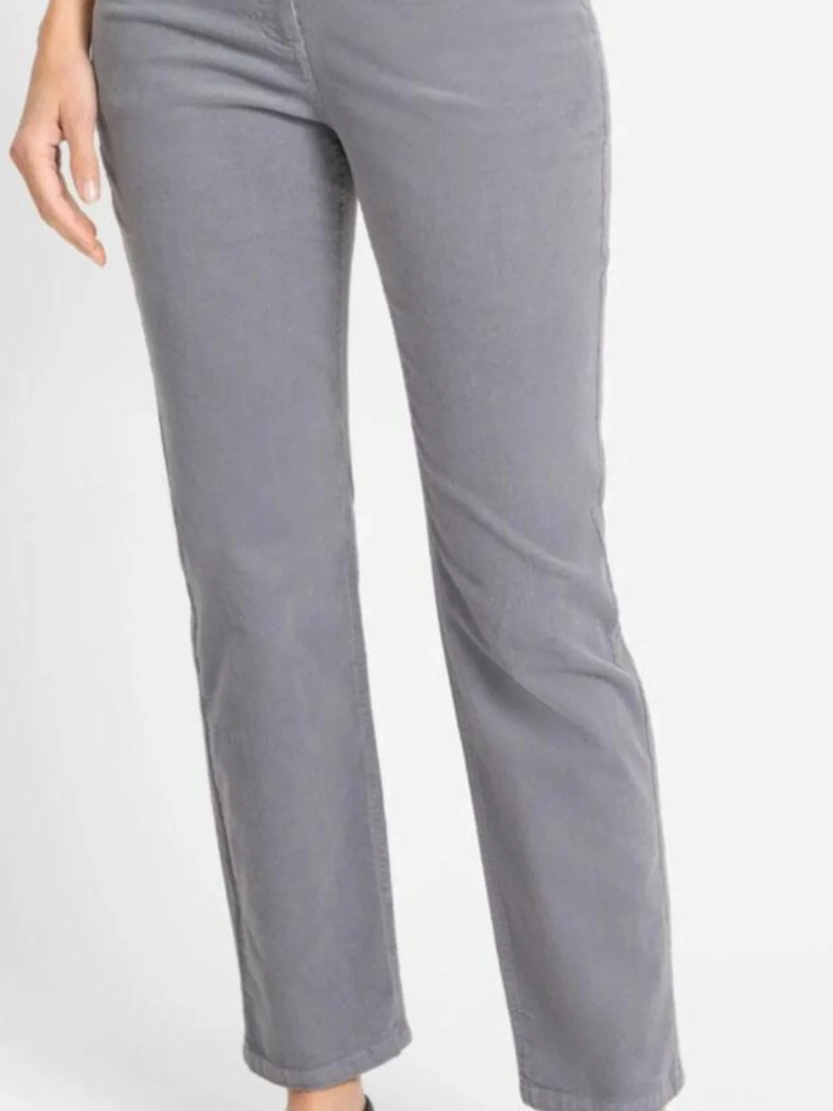 

Simple Autumn Winter 98 Cotton Corduroy Straight Leg Soft Comfortable Slimming mid High Waist Long Pants Women's Tr...