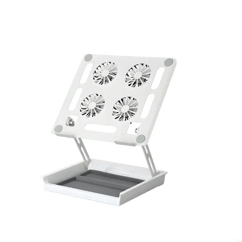 Strong Carbon Steel Laptop Elevator Containing Cooling Fan And Convenient Storage 77JC