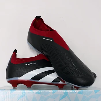 2282FG Slip-on Men Boy Soccer Shoes FG/TF Football Boots High Ankle Kids Cleats Training Sport Sneakers Football Shoes eur 35-46