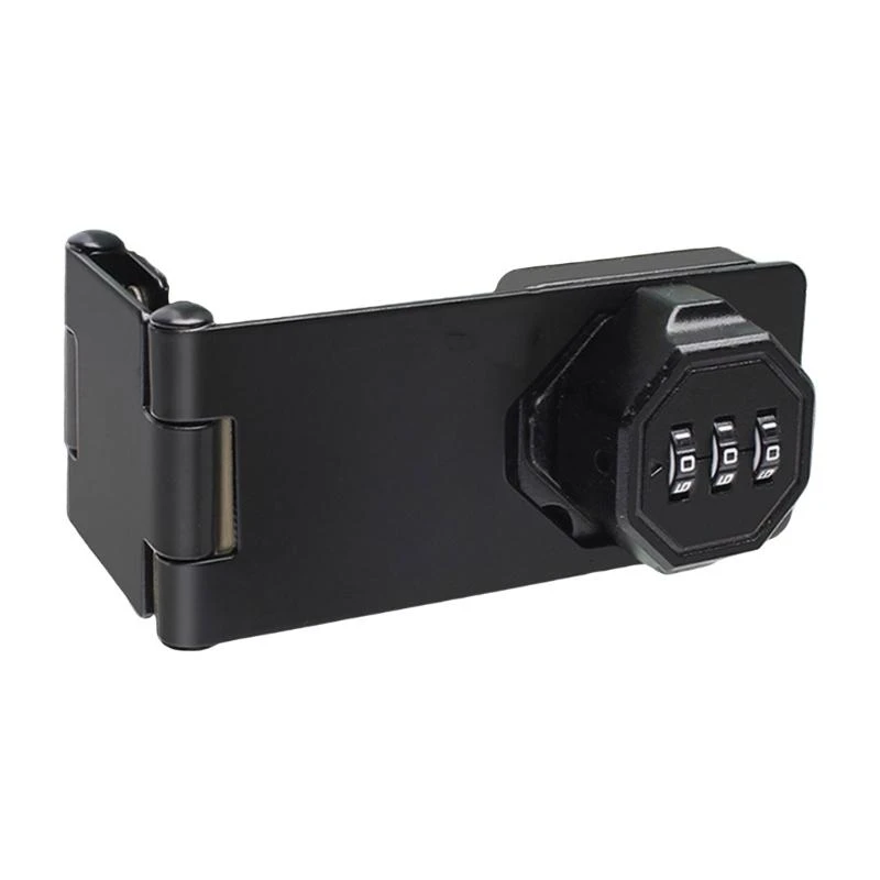 

652F Upgrades Combination Locking Bolt Heavy Duty Metal Hasp Security Slide Bolt for Secure Closures of Cabinets & Small Door